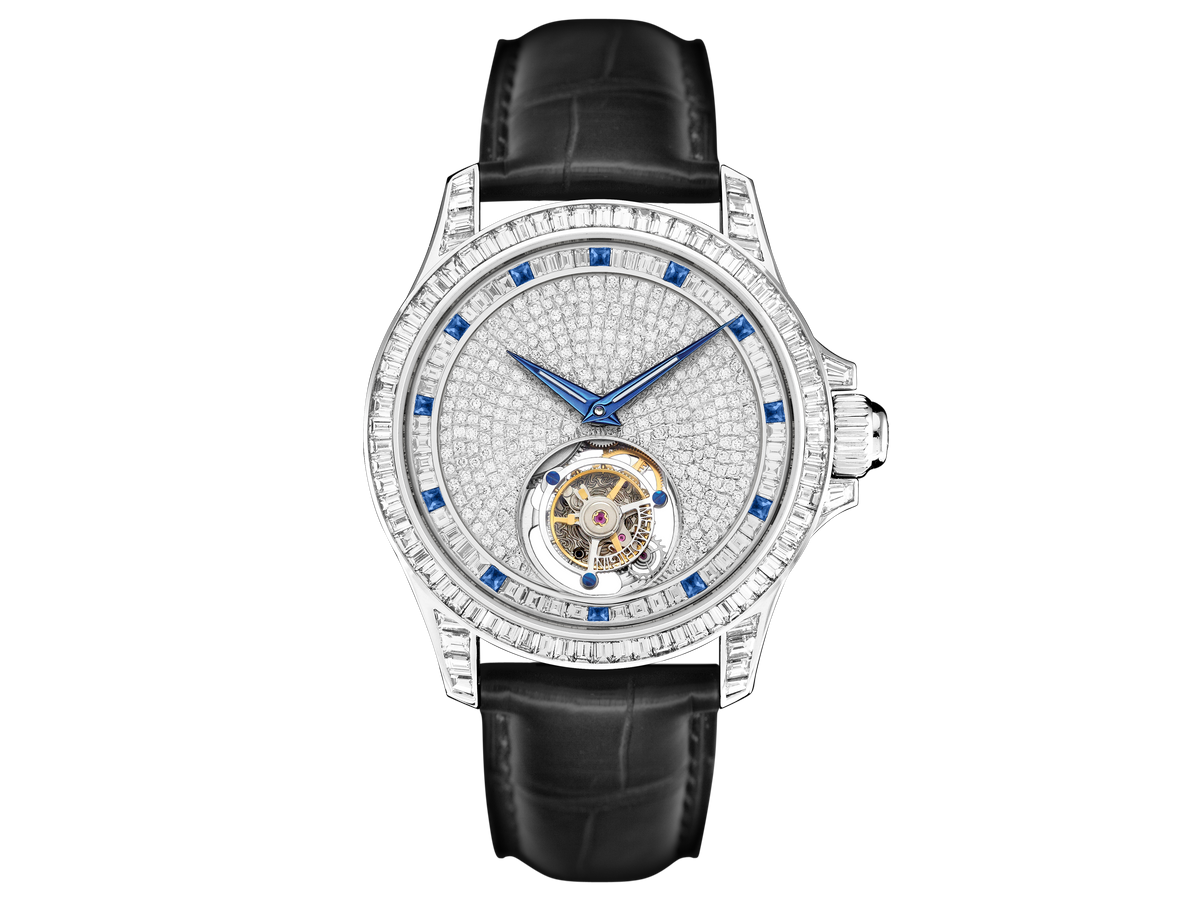 Jewellery watch with diamond and gemstone details
