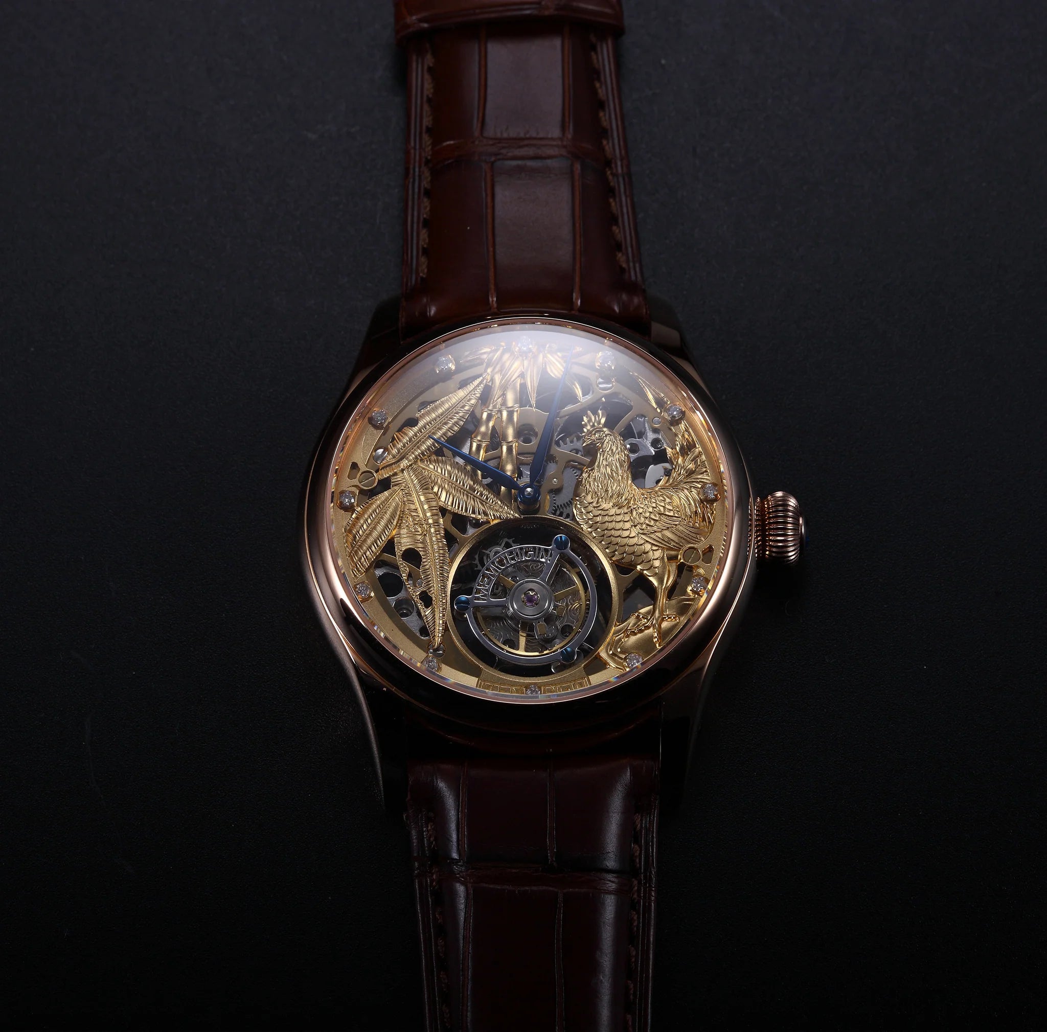 Memorigin Zodiac Series Rooster Tourbillon Watch 4894379202313