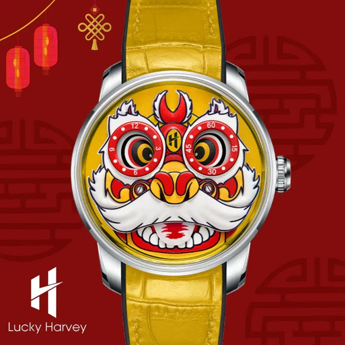 Lucky Harvey Yellow Lion Dance