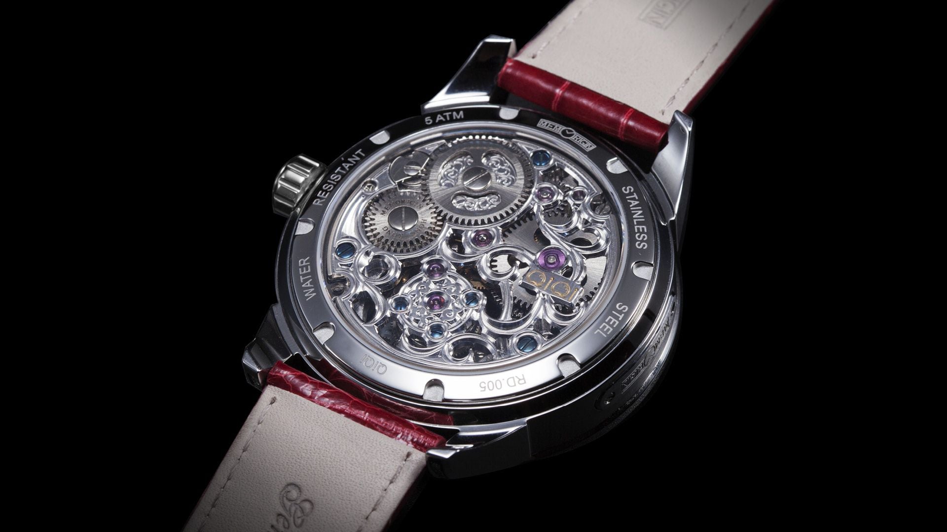 Memorigin Qiqi Design Series – the spring of Vienna(Ruby) Tourbillon Watch 4894379226149