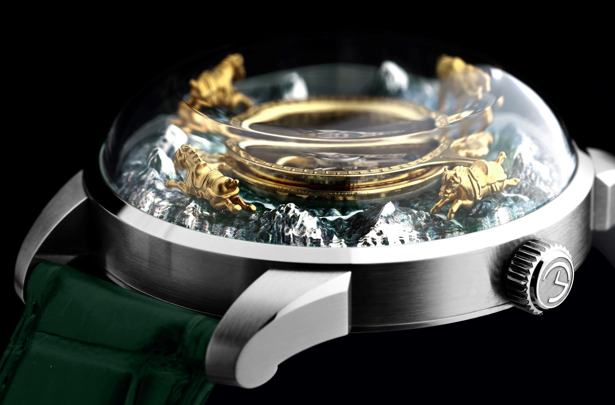 Memorigin The Six Steeds in the Tang Dynasty tourbillon watch tourbillontimepieces.com affordable tourbillon watches
