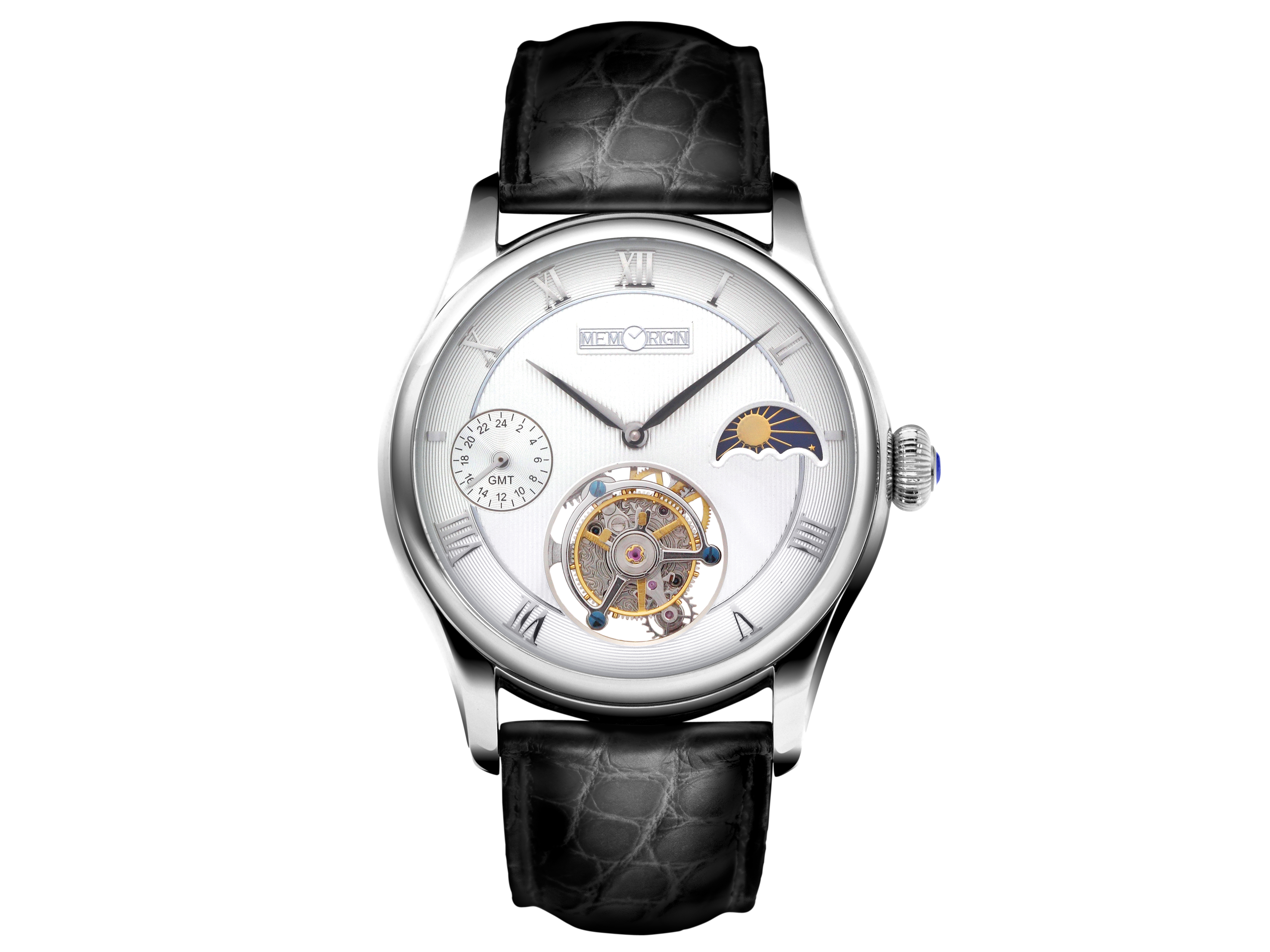 Memorigin Travelers Series Stainless Steel Tourbillon Watch 4894379010113