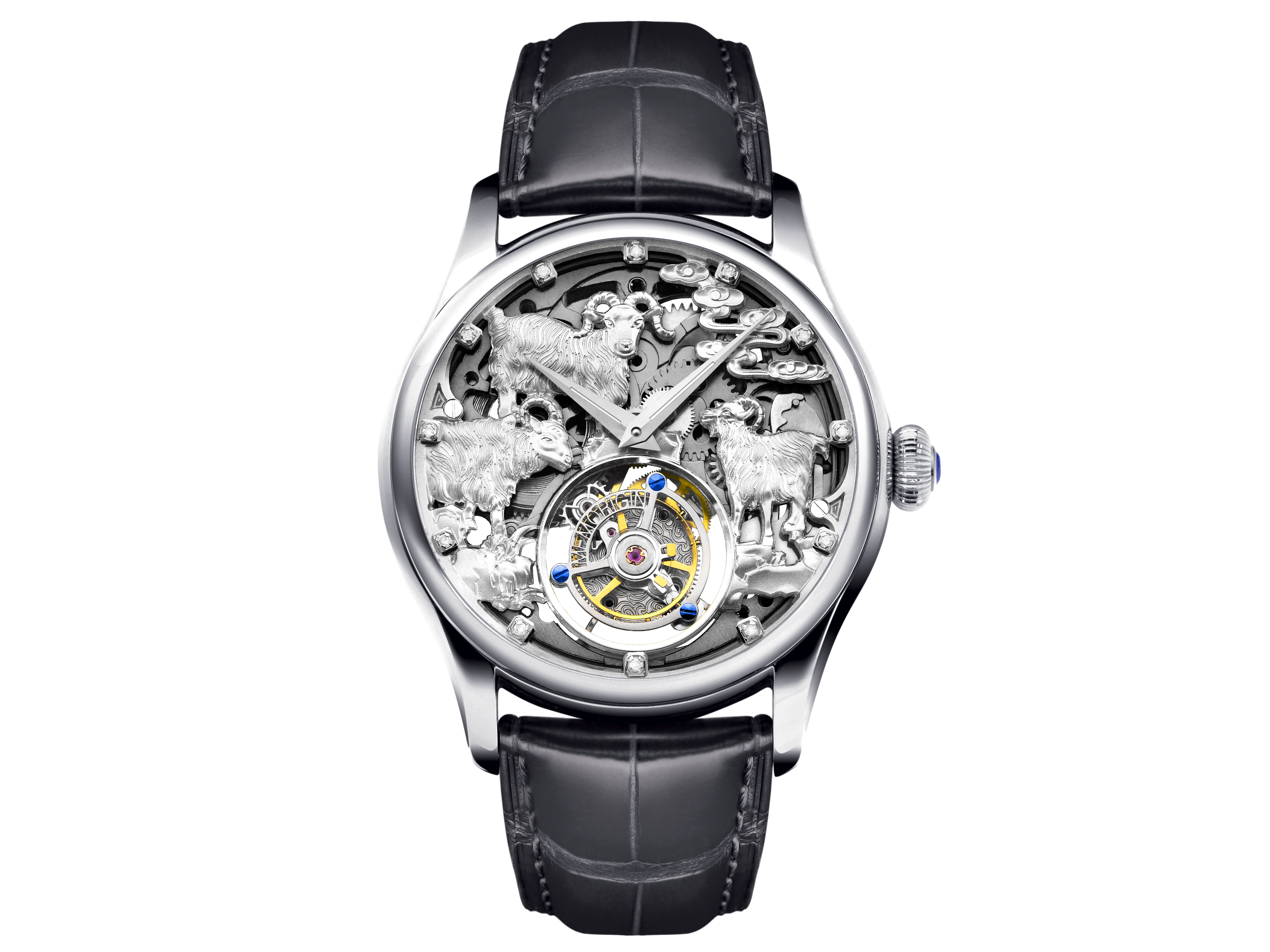 Memorigin Zodiac Series Sheep Tourbillon Watch 4894379201412