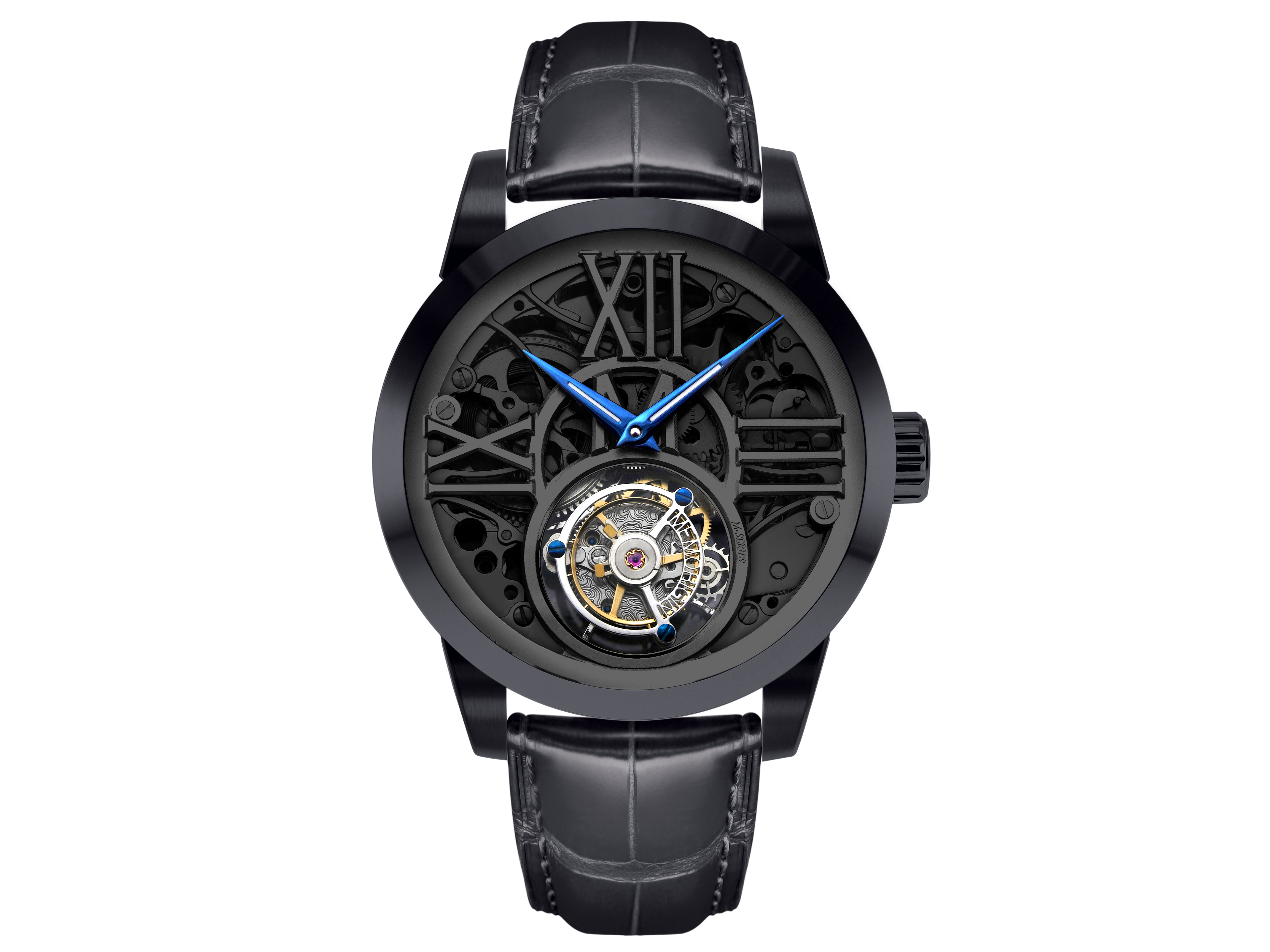 Memorigin M-Series Black Tourbillon Manual Wind Watch 4894379390383v