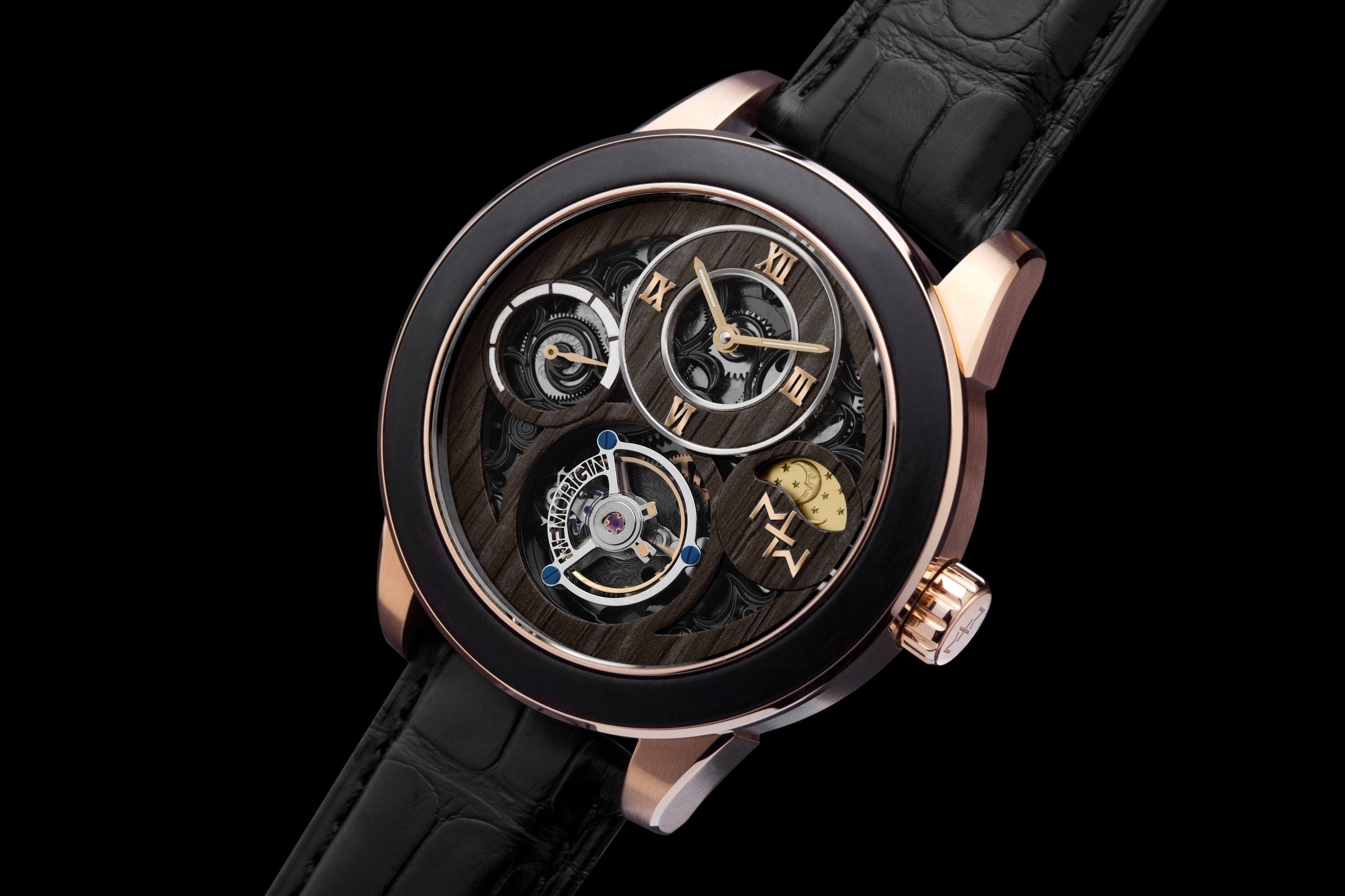 Memorigin TeaWood Crossover MTW Tourbillon Watch 4894379090986