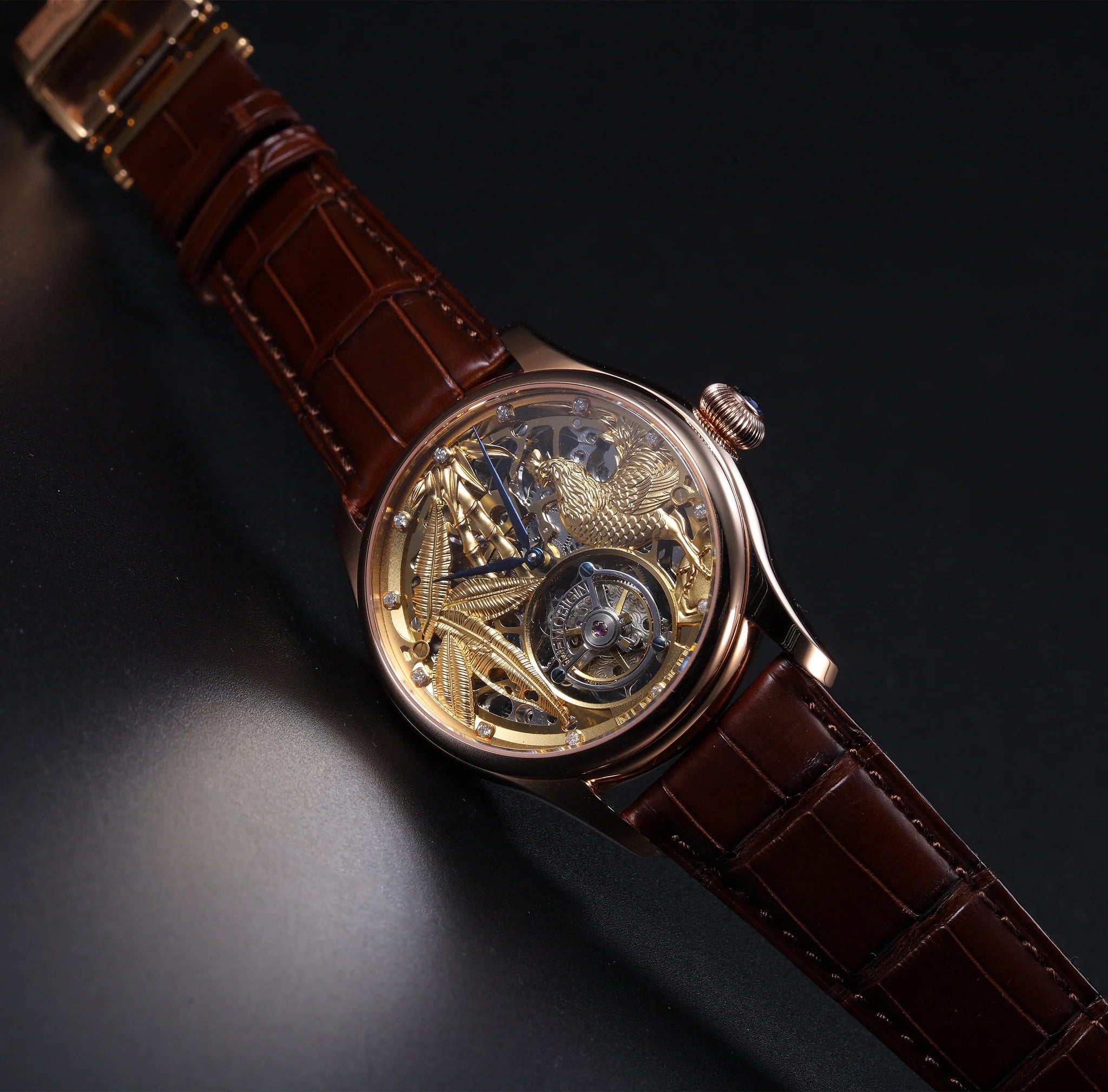Memorigin Zodiac Series Rooster Tourbillon Watch 4894379202313