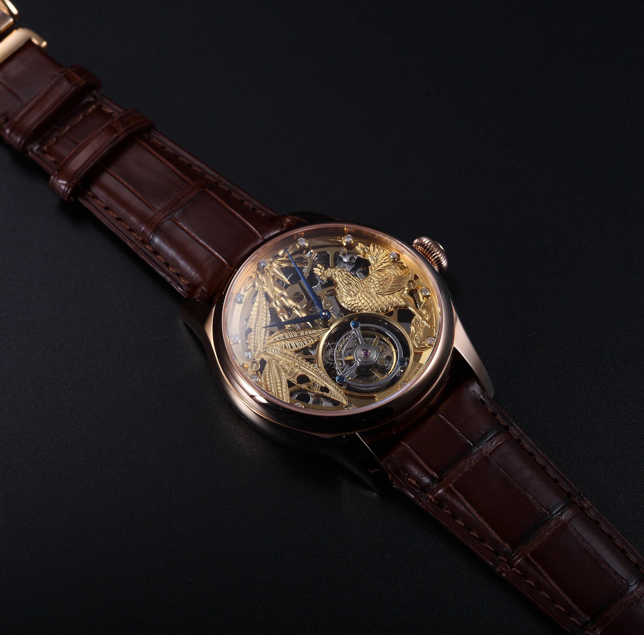 Memorigin Zodiac Series Rooster Tourbillon Watch 4894379202313
