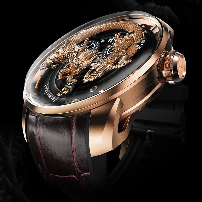 Luckey Harvey Rose Gold Dragon