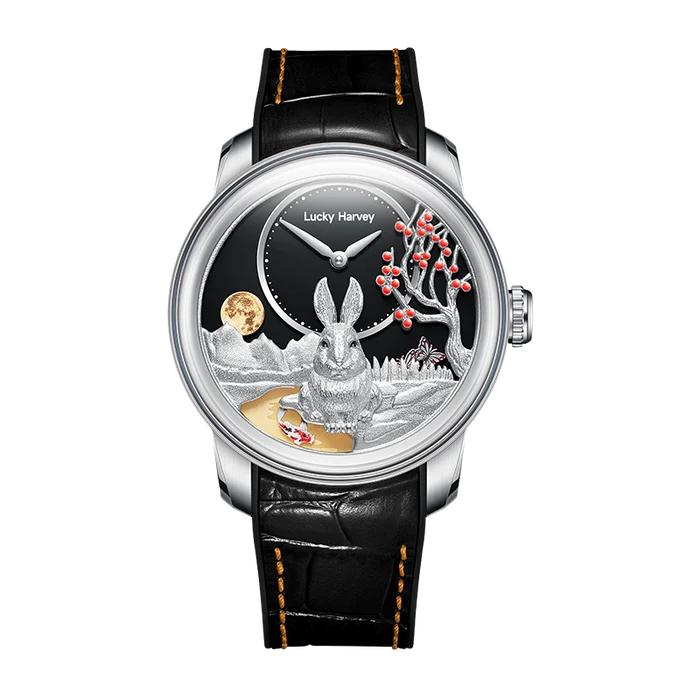 Lucky Harvey Craftsmanship Series Silver Rabbit Limited Edition Automatic Watch