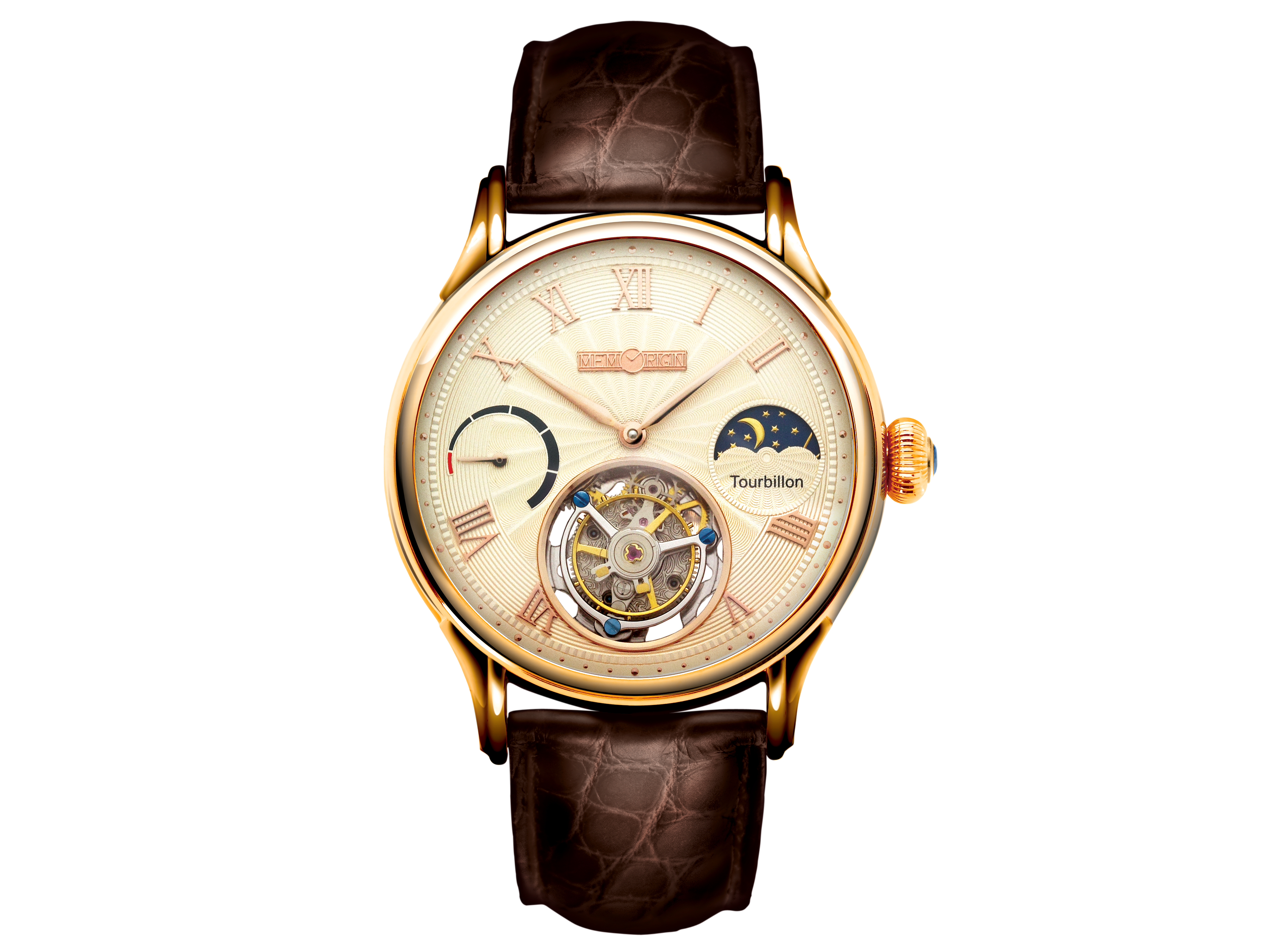 Memorigin Everlasting Series Roman Index Tourbillon Watch 4894379021027