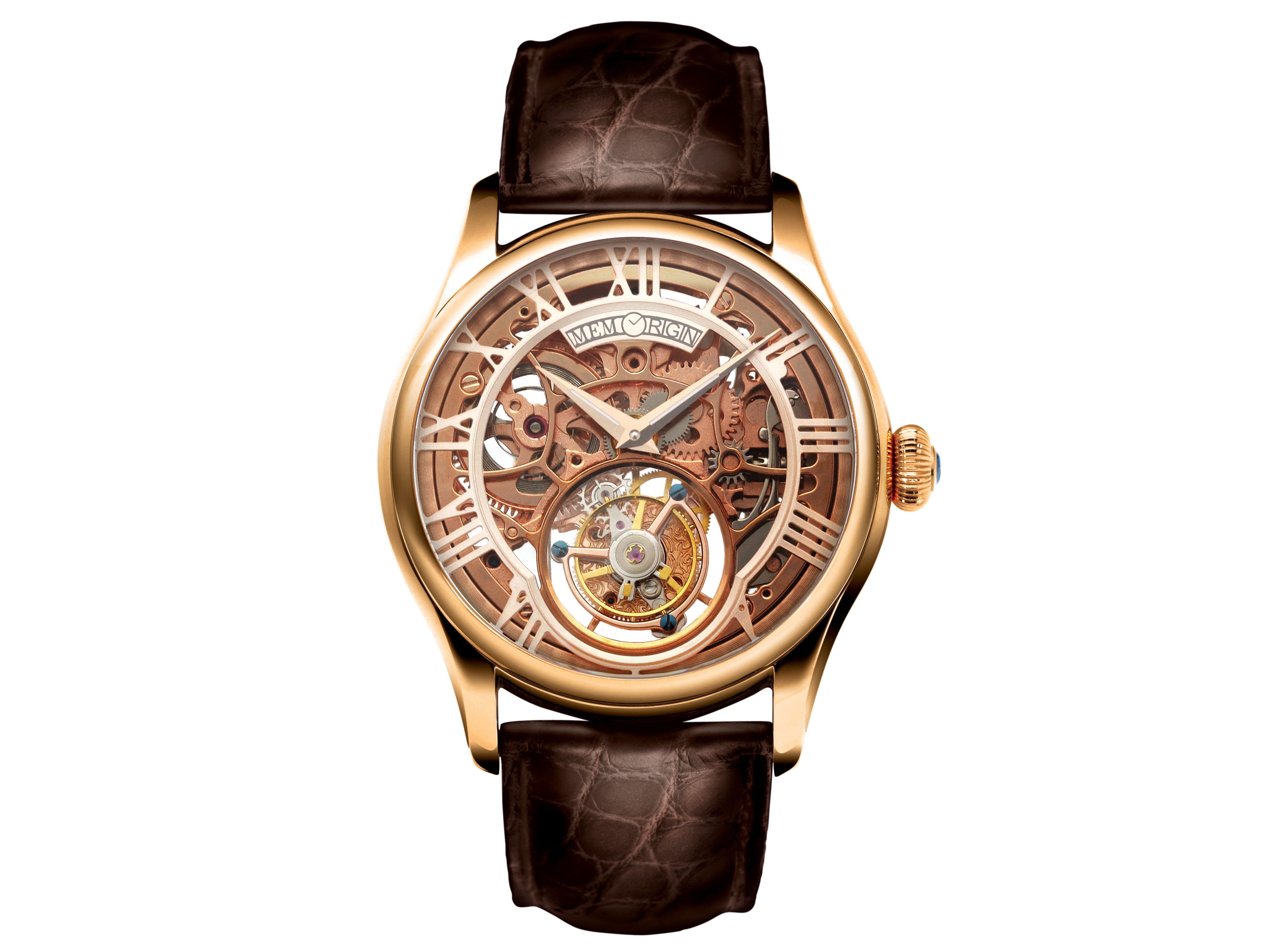 Memorigin Auspicious Series Rose Gold Tourbillon Watch 4894379050119