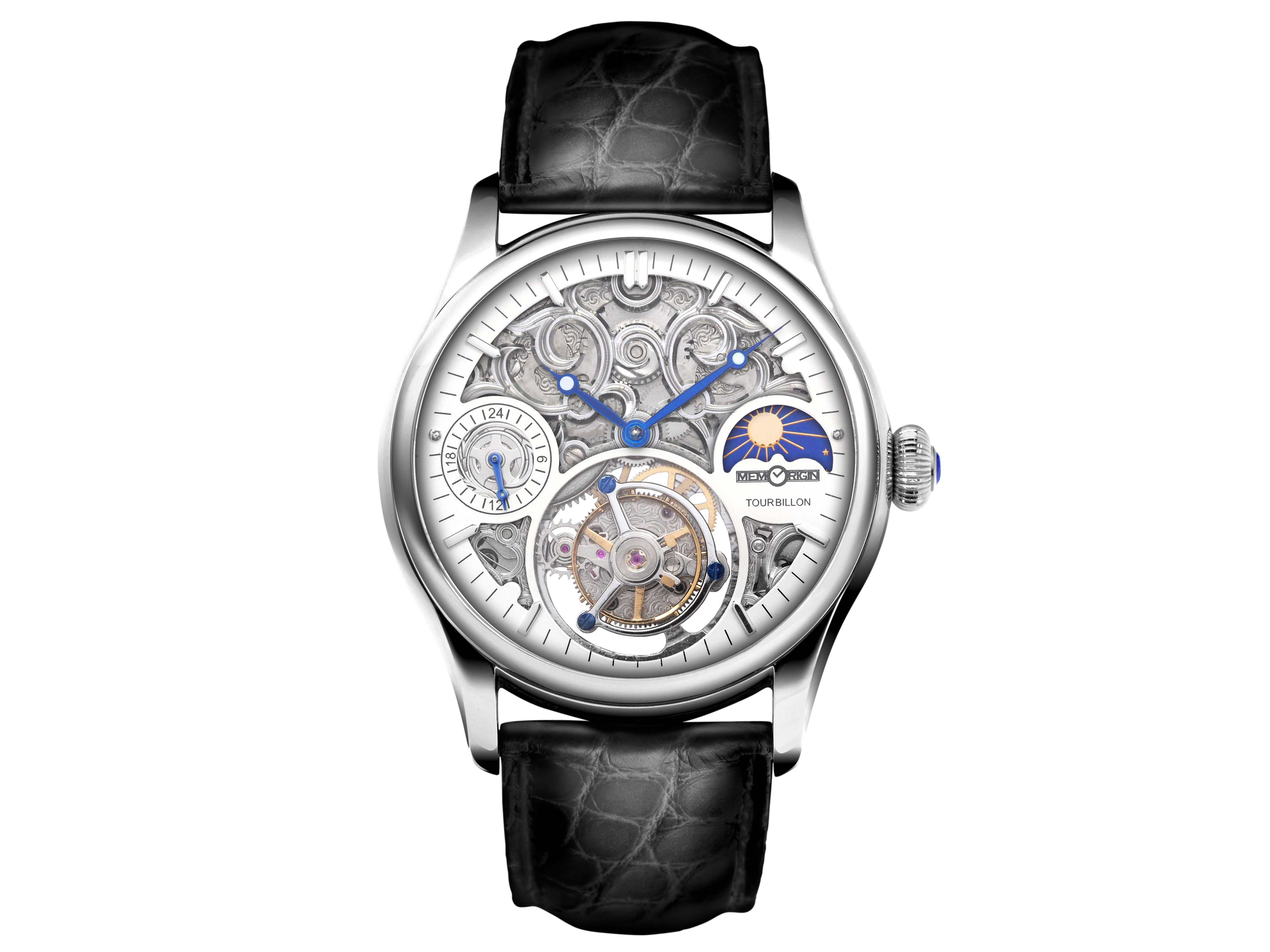 Memorigin Auspicious Plus Series White Tourbillon Watch 4894379060910