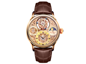 Memorigin Starlit Legend Series Rose Gold Tourbillon Watch 4894379110721