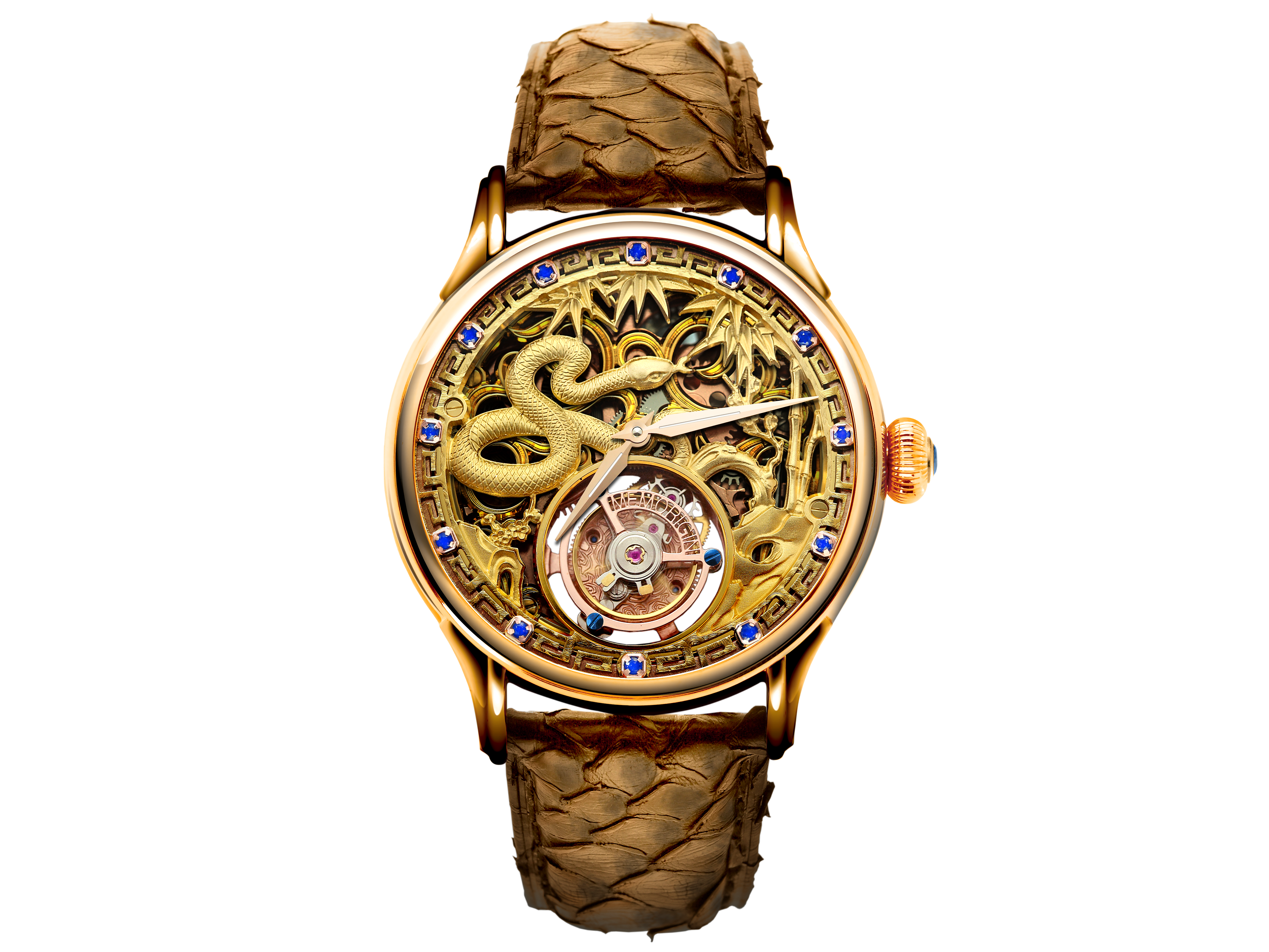 Memorigin Zodiac Series Snake Tourbillon Watch MO 1223 4894379200620
