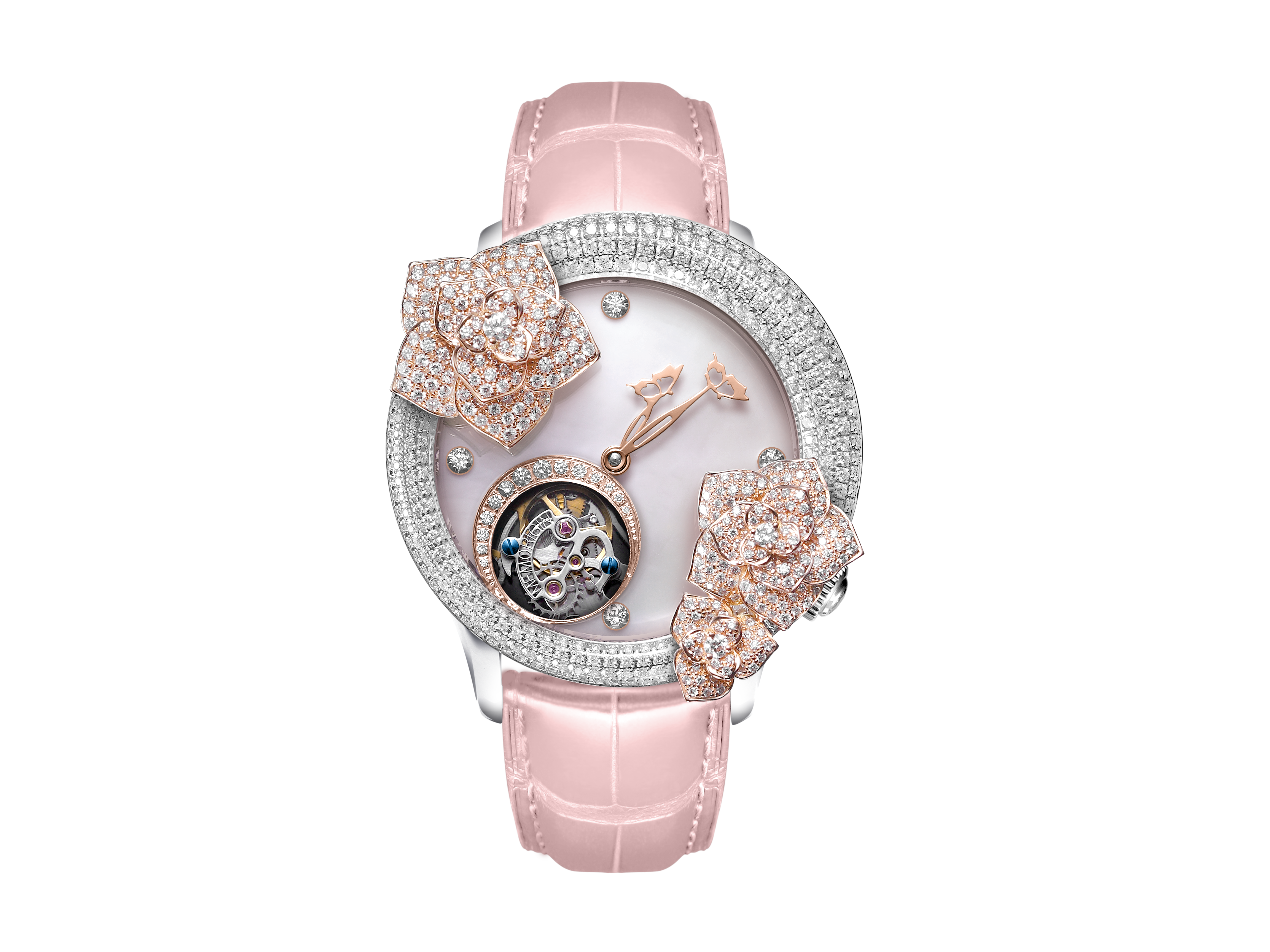 Memorigin Memorigin Butterfly Rose Series Lady Tourbillon Watch 4894379223643