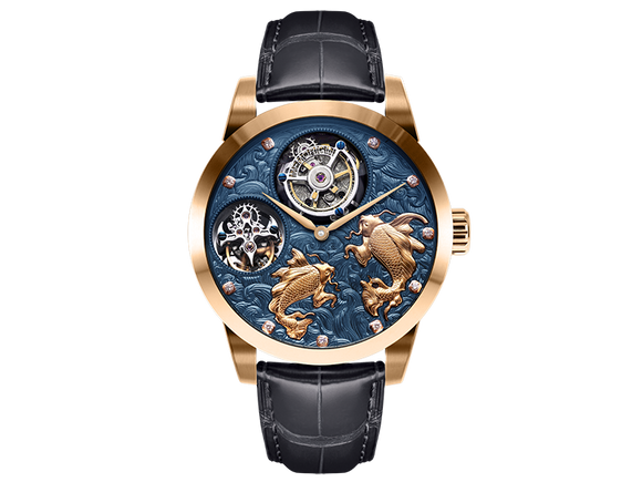 Dual tourbillon discount watch
