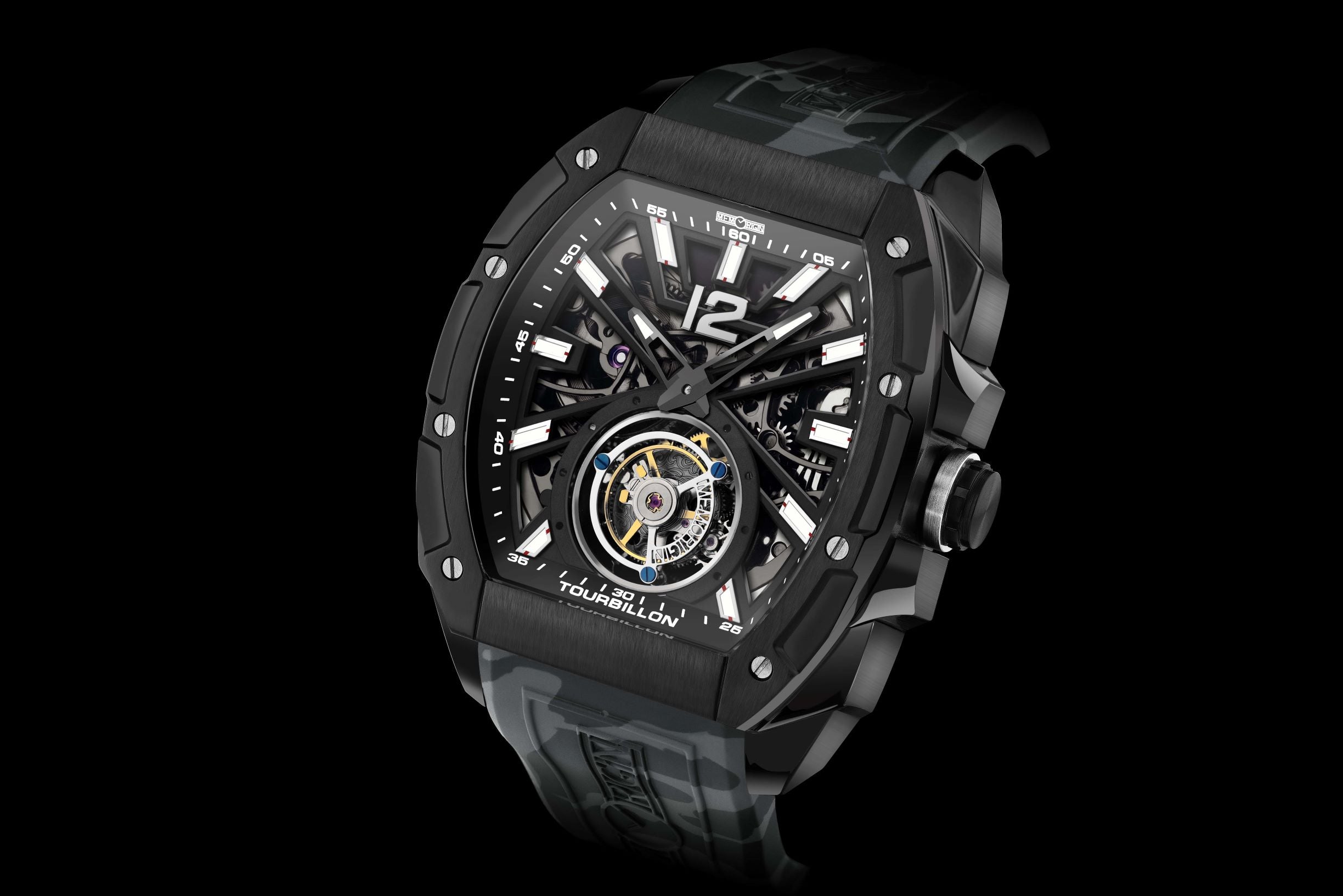 Memorigin Black Angel Tourbillon Watch MO 0507 Tourbillontimepieces.com tourbillon watches affordable free shipping
