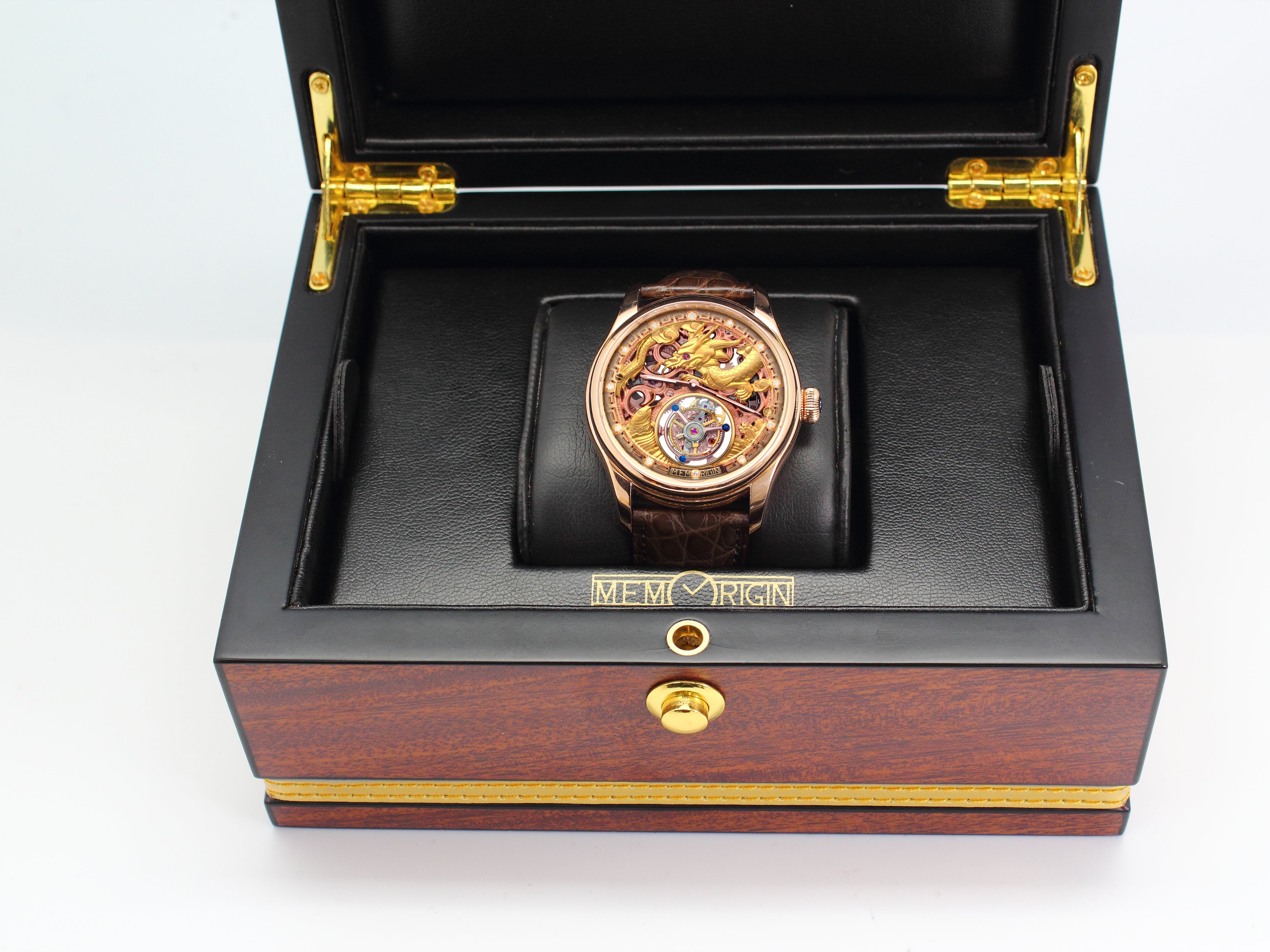 Memorigin Zodiac Series Dragon Tourbillon Watch Box 4894379200224