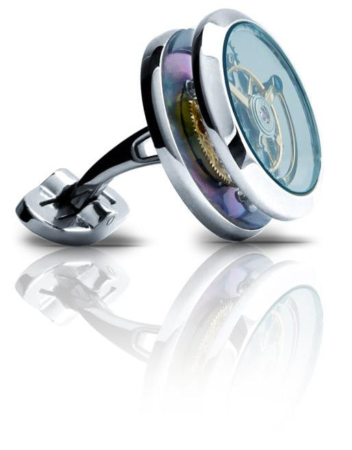 Memorigin Tourbillon Cufflink Real co-axial Tourbillon-cufflinks