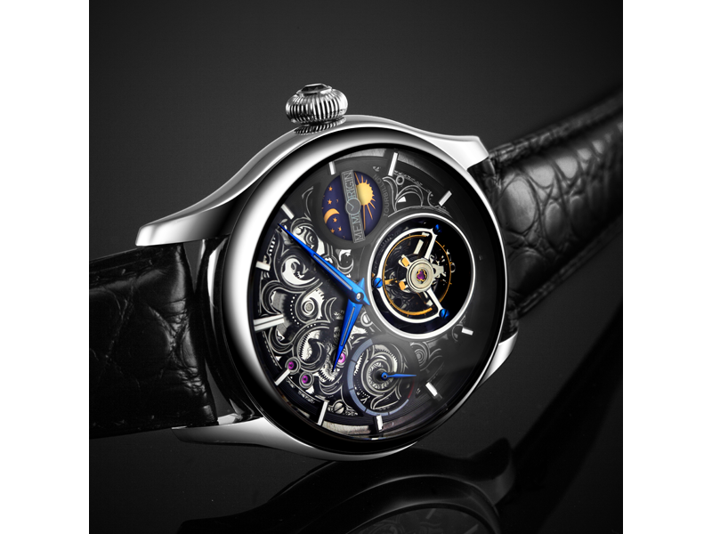 Memorigin Navigator Series Stainless Steel Tourbillon Watch 4894379070414
